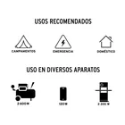 Generador portátil 5.5 kW motor a gasolina, TRUPER 5