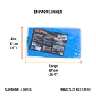 Lona de polietileno reforzada 3 x 3 m, azul, 180g/m2, TRUPER 4