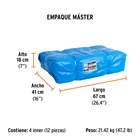 Lona de polietileno reforzada 3 x 3 m, azul, 180g/m2, TRUPER 5