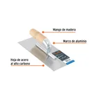 Llana 11' canto recto, 6 remaches, mango madera, TRUPER 2