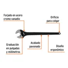 Llave ajustable (perico) 24' profesional pavonada, EXPERT 2