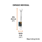 Llave combinada extralarga 20 mm x 287 mm de largo, EXPERT 5