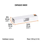 Llave combinada extralarga 20 mm x 287 mm de largo, EXPERT 6