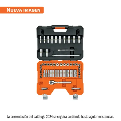 Juego de 53 herramientas cuadro 3/8' mm para mecánico