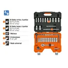 Juego de 53 herramientas cuadro 3/8' mm para mecánico 2