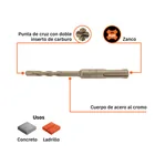 Broca SDS Plus 1/4 x 4', TRUPER 3