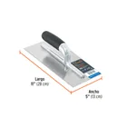 Llana 11' canto recto, 10 remaches,mango Comfort Grip,TRUPER 3