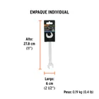 Llave española 18 x 19 x 220 mm de largo, TRUPER EXPERT 5