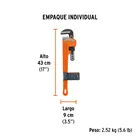 Llave stilson 18' cuerpo robusto de hierro dúctil, TRUPER 5