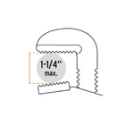 Llave stilson 12' cuerpo de aluminio, TRUPER 3