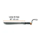 Machete doble filo 18', cacha atornillada, funda de cartón 3