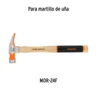 Mango para martillo de uña MOR-24F, de 17-3/4', TRUPER 3
