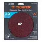 Paquete con 3 discos de lija 6' grano 40, para PUL-4X6T 3