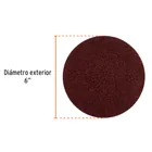 Paquete con 3 discos de lija 6' grano 60, para PUL-4X6T 2