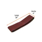 Caja con 3 bandas de lija 4' x 36' grano 40 para PUL-4X6T 2