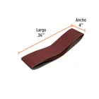 Caja con 3 bandas de lija 4' x 36' grano 60 para PUL-4X6T 2