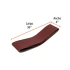 Caja con 3 bandas de lija 4' x 36' grano 80 para PUL-4X6T 2