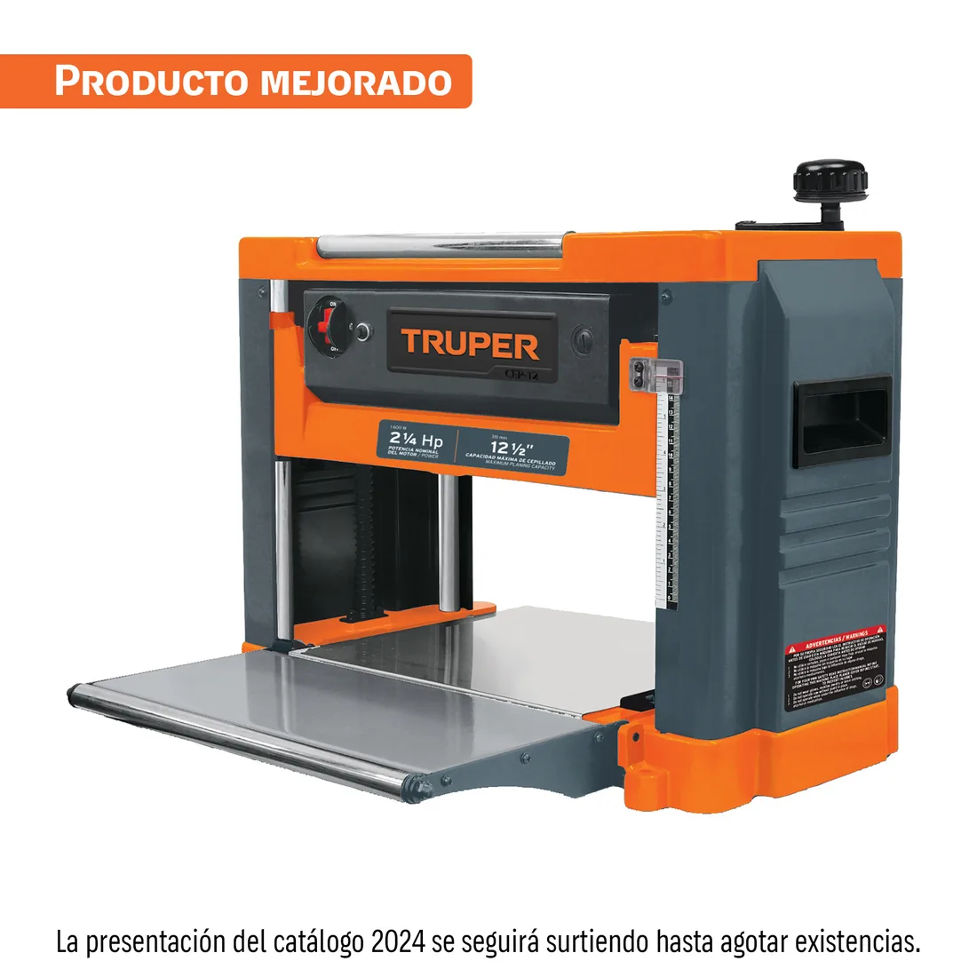 Cepillo portátil 12-1/2', 2-1/4 HP (1600 W), TRUPER