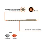 Broca SDS Plus 1/4 x 6', TRUPER 3