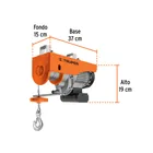 Polipasto eléctrico de 400 kg, TRUPER 3