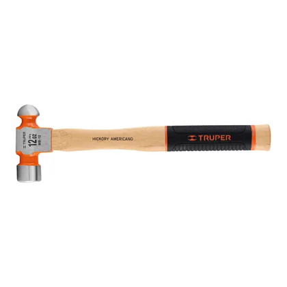Martillo pulido de bola 12 oz mango hickory, TRUPER Grip