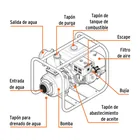 Motobomba autocebante 4'x4', gasolina 9HP, agrícola, TRUPER 3