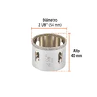 Brocasierra diamante 2-1/8' borde continuo, TRUPER 3