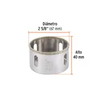 Brocasierra diamante 2-5/8' borde continuo, TRUPER 3