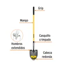 Pala redonda Tru Pro, mango largo de fibra de vidrio 48' 2