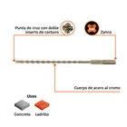 Broca SDS Plus 1/4 x 8', TRUPER 3