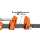 Sargento de solera 24' de acero, TRUPER 3