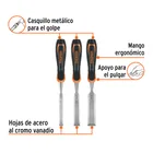 Juego de 3 formones mango Comfort Grip, TRUPER 3