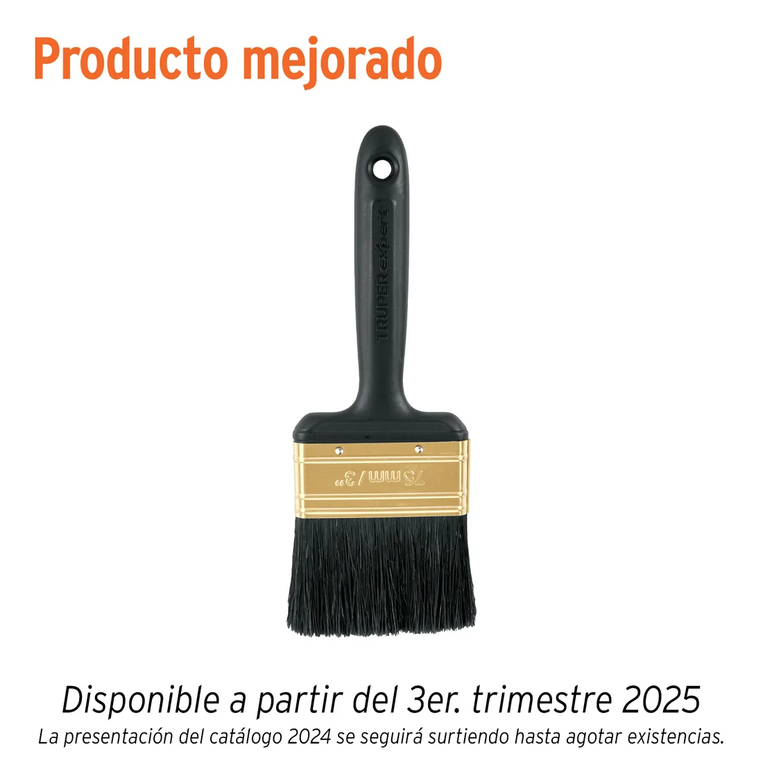 Brocha profesional de 3' mango de plástico, TRUPER EXPERT