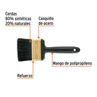 Brocha profesional de 3' mango de plástico, TRUPER EXPERT 2