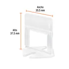Bolsa con 100 anclas de 1.5 mm, para nivelación de azulejos 3