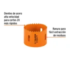 Brocasierra bimetálica 2-3/4', TRUPER EXPERT 2