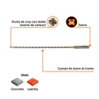 Broca SDS Plus 1/4 x 10', TRUPER 3