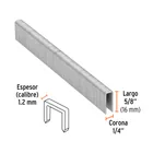 Caja con 5000 grapas corona 1/4' calibre 18, 16mm p/ENNE-120 2