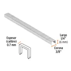 Caja con 5000 grapas corona 3/8' calibre 22, 6mm p/ENNE-70 3
