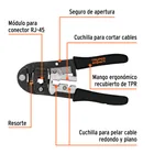 Pinza ponchadora para cables RJ-45, TRUPER EXPERT 4