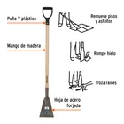 Raspador forjado de 7', puño 'Y', mango de 42', TRUPER 2