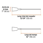 Raspador forjado de 7', puño 'Y', mango de 42', TRUPER 3