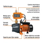 Bomba presurizadora jet hierro 1 HP con control, TRUPER 2