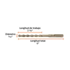 Broca SDS Plus 5/16 x 6', TRUPER 4