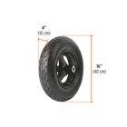 Carretilla c/plástica 8 ft3 Doble llanta neumática b/madera 3