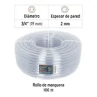 Metro de manguera 3/4' industrial en rollo de 100 m, TRUPER 2