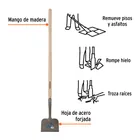 Raspador forjado de 8', mango de 48', TRUPER 2