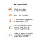 Bomba centrífuga para agua modelo europeo, 3/4 HP, PRETUL 3