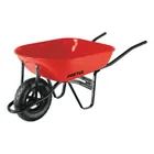 Carretilla 5.5 ft3 roja, neumática, bastidor tubular, PRETUL 1