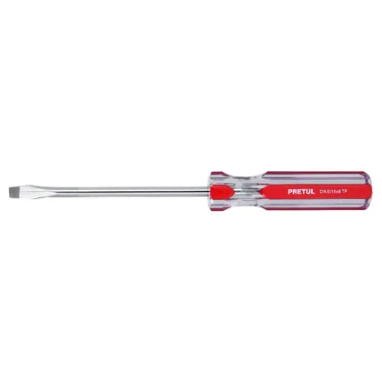 Desarmador plano 5/16 x 6' mango de PVC, PRETUL